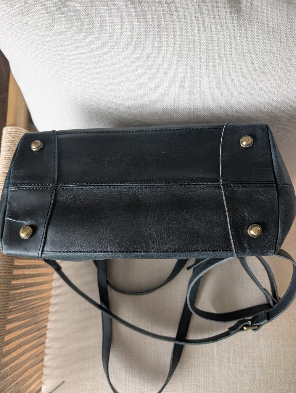 Montana Hudson Leather Tote Bag Multi Purpose Work, Travel, School - Picture 15 of 16